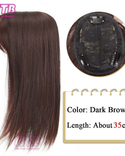 Bangs & Volume: Clip-In Hair Topper for Instant Transformation