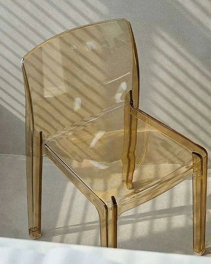 Stylish Clear Acrylic Dining Chairs - Modern Elegance for Your Space