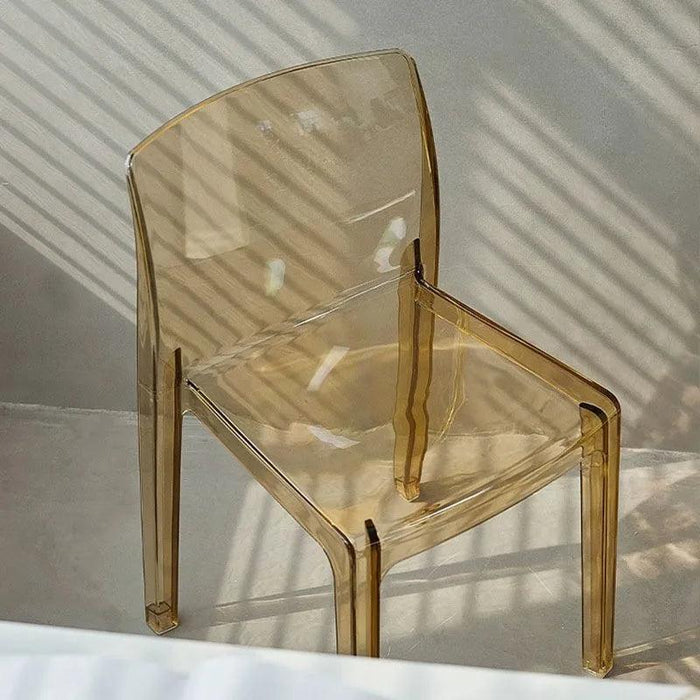 Stylish Clear Acrylic Dining Chairs - Modern Elegance for Your Space