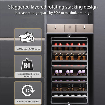 360° Rotating Shoe Rack — 4, 5 & 6 Tier | Très Elite