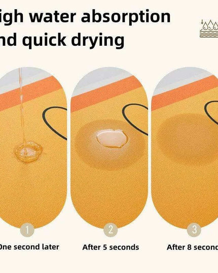 Cartoon-Inspired Diatomite Quick-Drying Bath Mat - Fun and Functional Home Rug