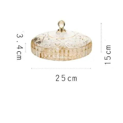 Chic Clear Candy and Snack Organizer Tray with Decorative Lid for Stylish Home Storage