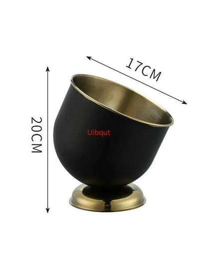 Majestic Deer Head Ice Bucket: Luxurious European Charm in Dual-Tone Design