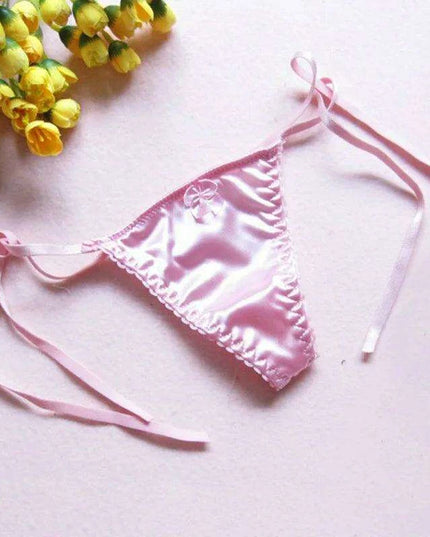 Luxe Silk Lace Thong G-String for Women - Stylish Low Rise Intimate Wear