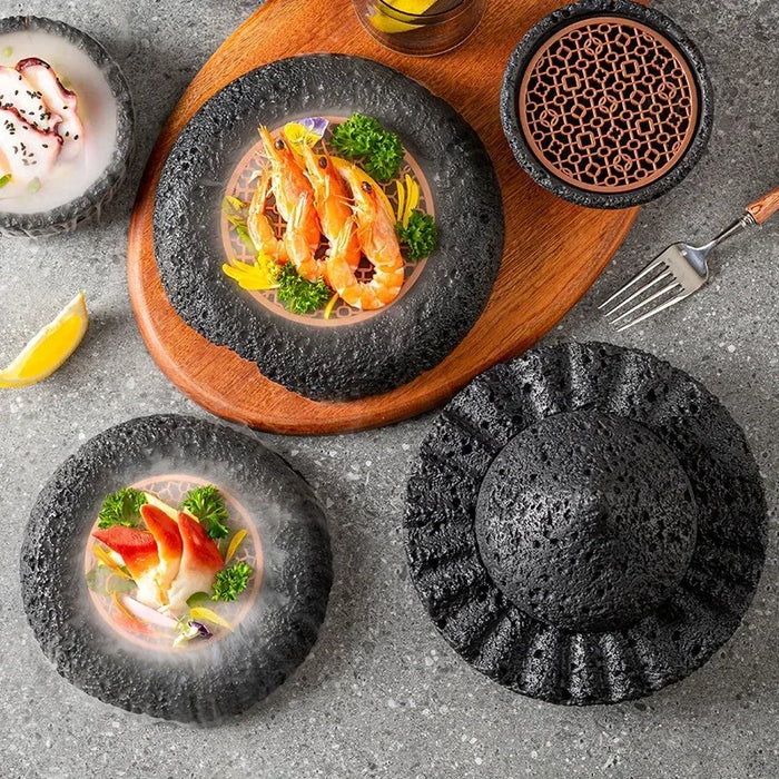 Eco Chic Ceramic Bowl Set: Elegant Sustainable Dining Choice