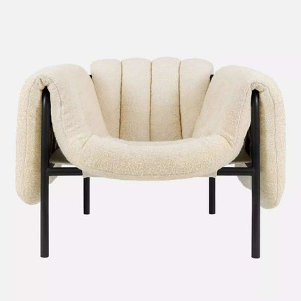 Alien Luxe PU Leather Nordic Lounge Chair: Exquisite Comfort Armchair