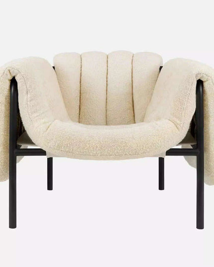 Alien Luxe PU Leather Nordic Lounge Chair: Exquisite Comfort Armchair