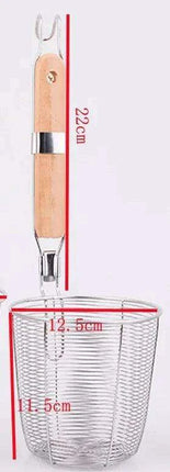 Premium Multi-Functional Stainless Steel Strainer Basket - Essential Kitchen Tool for Effortless Cooking and Draining