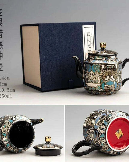 Elegant Authentic Dual-Tone Portable Tea Set for Traditional Kung Fu Brewing