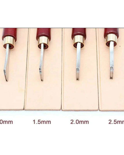 Premium Stainless Steel Leathercraft Tool Kit with Precision Edge and Wire Embedding Feature
