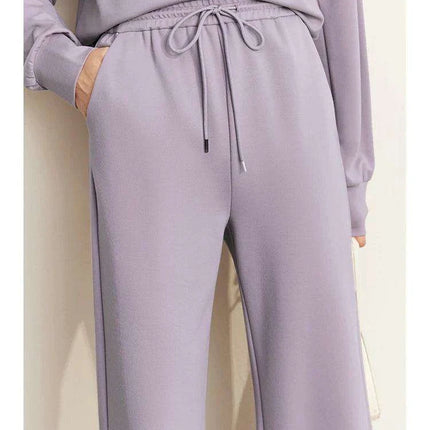 Cozy Sweatshirt, Relaxed Wide Leg Pants, and Versatile Skirt