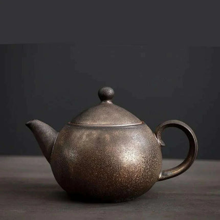 Artisan Rustic Clay Teapot for Authentic Kung Fu Tea Brewing