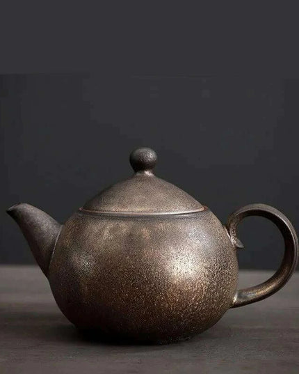 Artisan Rustic Clay Teapot for Authentic Kung Fu Tea Brewing