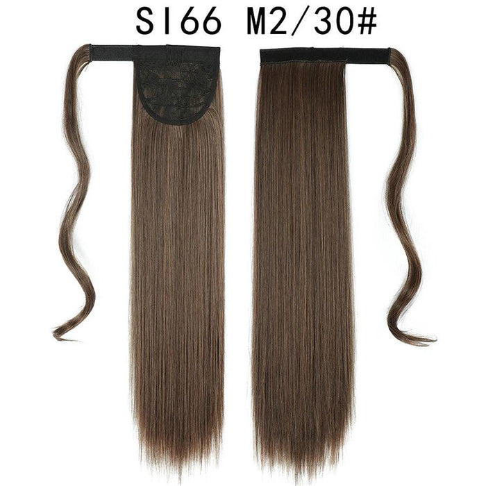 Elegant Length: 22-Inch Synthetic Hair Extensions for Instant Glamour