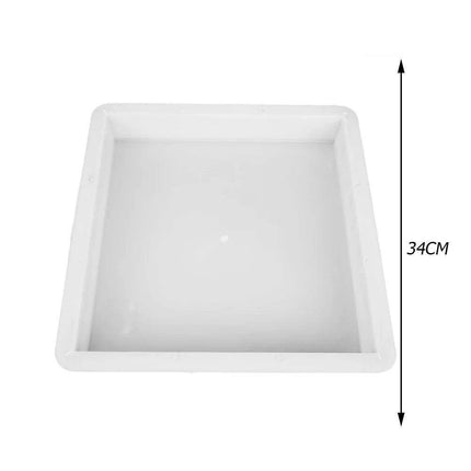 DIY Plastic Paving Mold for Garden Pathways - Heavy-Duty Cement Stepping Stone Maker