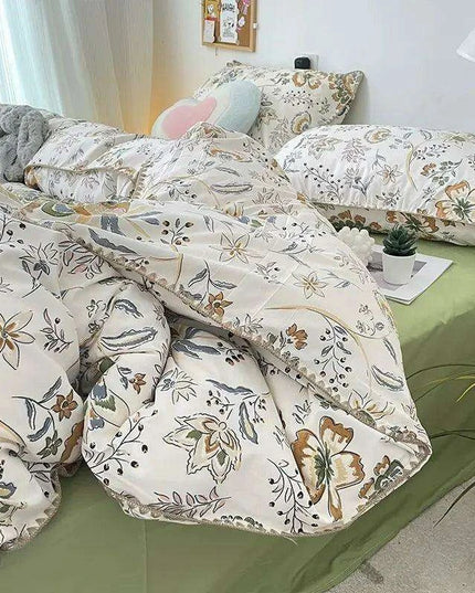 Charming Cherry Blossom Soft Washed Cotton Bedding Set