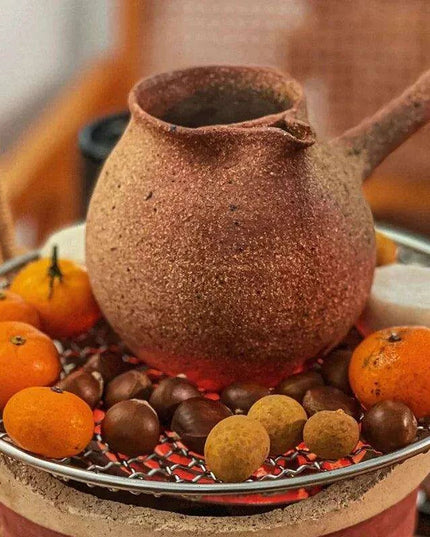 Artisanal Clay Tea Brewing Set with Handcrafted Justice Cup for an Elevated Experience