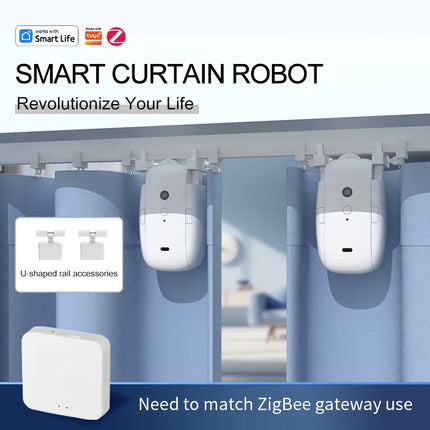 Automation System Store Zigbee Smart Curtain Driver with Voice Control