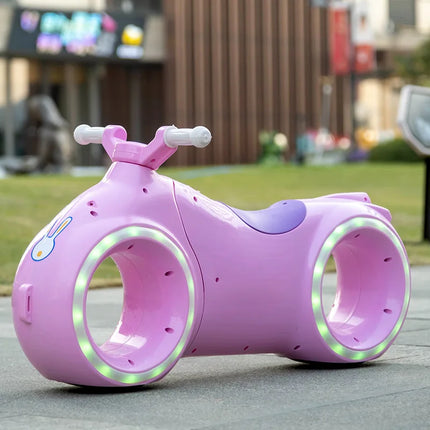 Star's Shop Children's Electric Balance Bike with Flashing Lights & Mu
