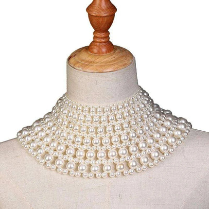 Pearl Elegance Choker and Body Chain Set