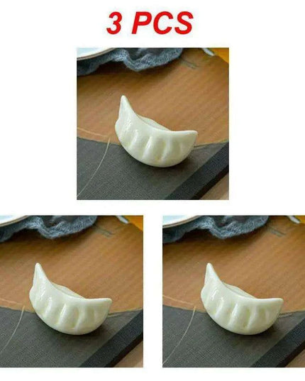 Charming Ceramic Dumpling Chopsticks Holder Set for Elegant Japanese Dining