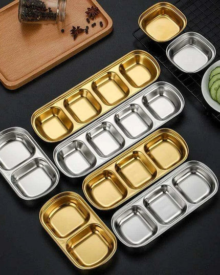 Elegant Stainless Steel Condiment Serving Set for Entertaining and BBQ Gatherings