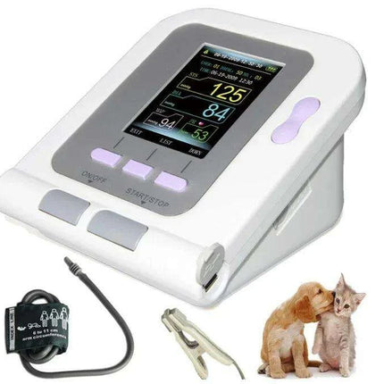 Veterinary Digital Blood Pressure and Oxygen Saturation Monitor for Animal Health