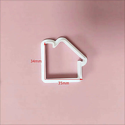 Festive Creations Earring Mold: Design Playful Red Lips & Enchanting Christmas House Shapes