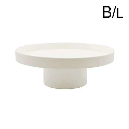 Nordic Elegance Round ABS Tray for Desserts and Home Styling