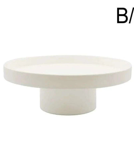 Nordic Elegance Round ABS Tray for Desserts and Home Styling