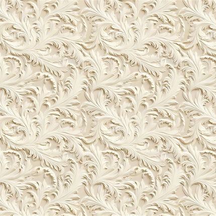 3D Abstract Feather & Flower Mural Wallpaper — Custom Size