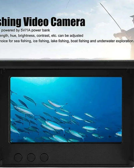 Professional 1080P Underwater Fishing Camera with 4.3" LCD, 220° Field of View, Night Vision, and Waterproof Design
