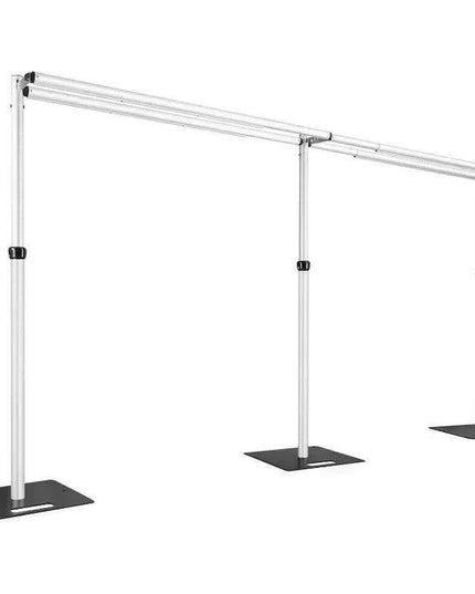 Versatile Adjustable Pipe & Drape Backdrop Stand for Events - Choose 10x10ft or 10x20ft Sizes