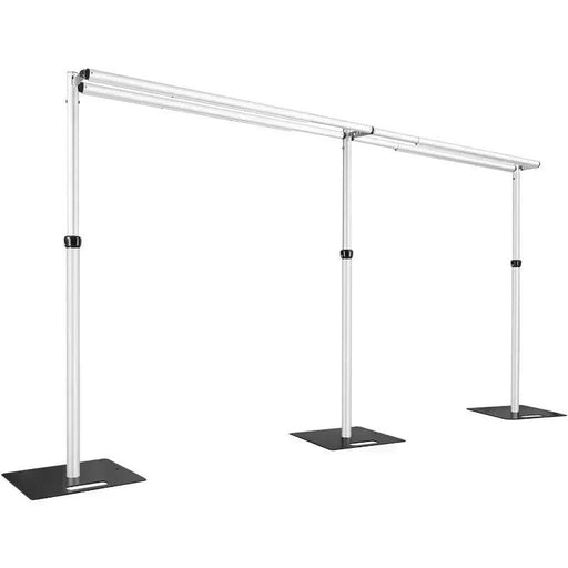 Versatile Adjustable Pipe & Drape Backdrop Stand for Events - Choose 10x10ft or 10x20ft Sizes