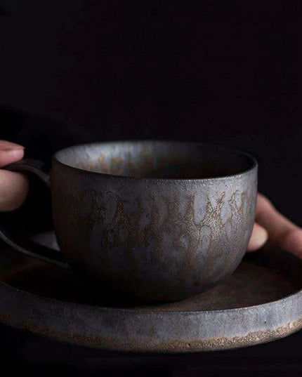 Vintage Japanese-Style Ceramic Tumbler: A Rustic Touch for Every Sip