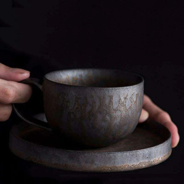 Vintage Japanese-Style Ceramic Tumbler: A Rustic Touch for Every Sip