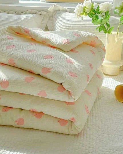 Cooling Lightweight Summer Comfort Quilt for Single Beds - Soft Air-Conditioning Blanket/Duvet
