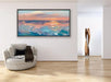 Tranquil Horizon Large Handmade Abstract Oil Painting for Peaceful Home Decor