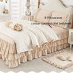 cotton-padded Sheet A / Queen Size 4pcs / Flat Bedsheet
