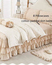 cotton-padded Sheet A / Queen Size 4pcs / Flat Bedsheet