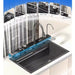 304 Stainless Steel Waterfall Kitchen Sink Faucet Set with Digital Display