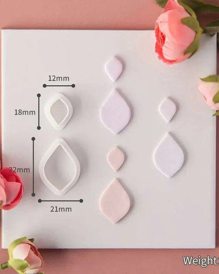 Geometric Elegance Polymer Clay Cutting Tools - Essential for Creative Makers