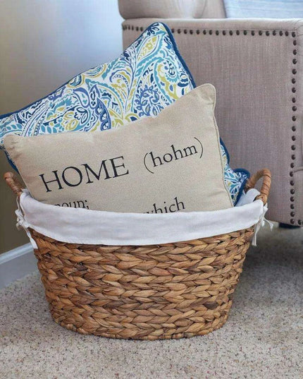 Elegant Water Hyacinth Laundry Hamper - Chic Storage Solution