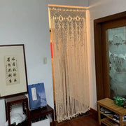 Hand-Woven Macrame Cotton Door Curtain & Wall Tapestry – Boho Wedding Backdrop
