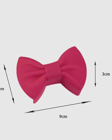 Charming Tiny Bow-Designed Heat-Resistant Silicone Oven Mitts - Set of 2 Mini Pot Holders for Safe Cooking