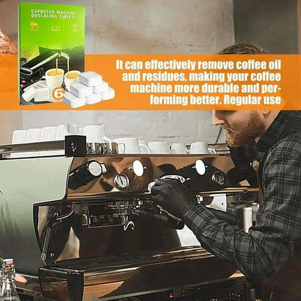 Espresso Machine Cleaning Tablets - 6-Pack Maintenance & Descaling Solution for Optimal Coffee Performance