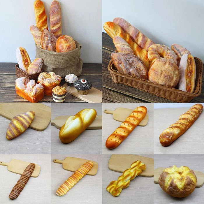 Elegant Artificial French Baguette Home Decor for Kitchen and Display