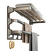 Gunmetal Gray Space Aluminum Triple Folding Bathroom Towel Holder