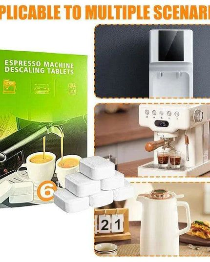 Espresso Machine Cleaning Tablets - 6-Pack Maintenance & Descaling Solution for Optimal Coffee Performance