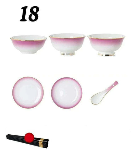 Exquisite Jingdezhen Bone Porcelain Dining Set: Sophisticated Tableware for Upscale Dining Events